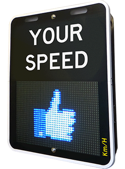 Kamelion - Radar Driver Feedback sign - Speed Display Sign - LED Traffic Sign - RADAR SPEED DISPLAY SIGN - Traffic Innovation - Sharpline - Traffic counter - Smart Traffic sign - Traffic Calming - Way Finding